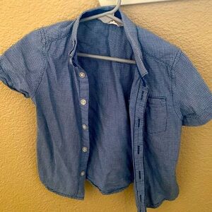 Light blue and white dress shirt